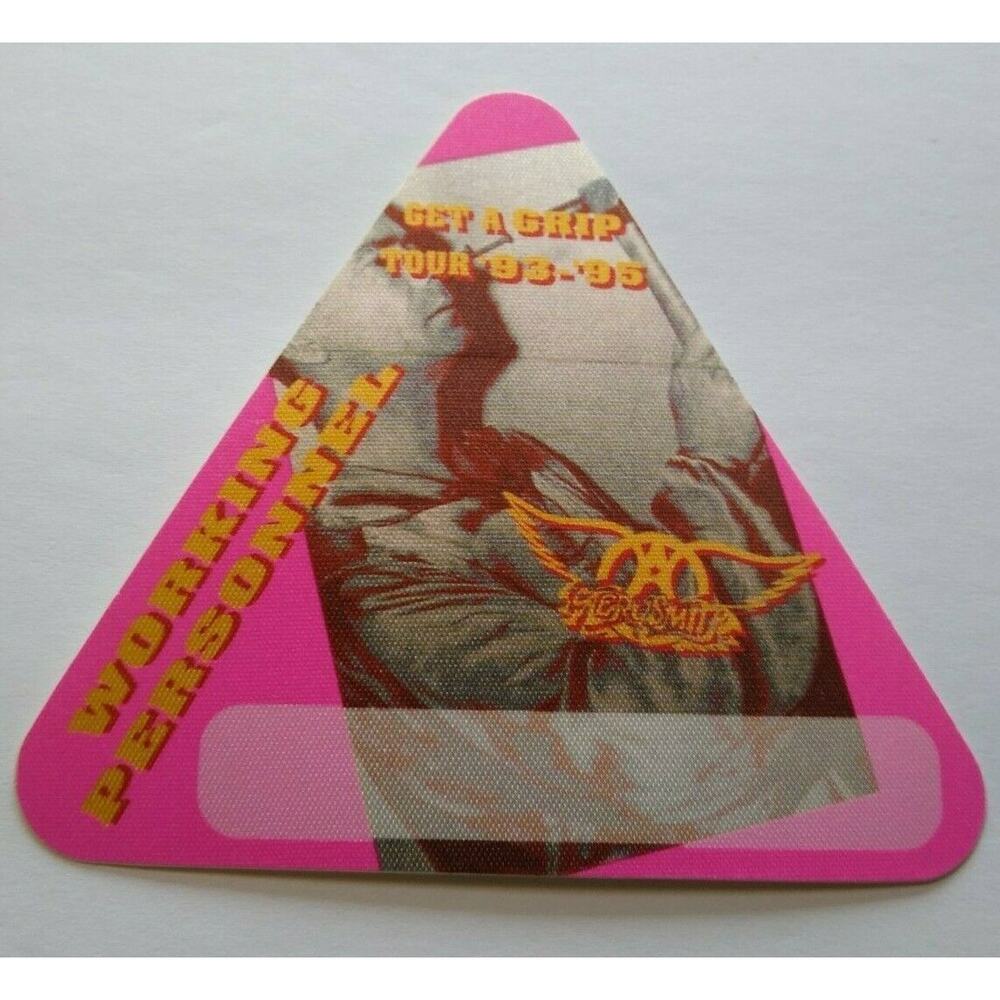 Aerosmith Backstage Pass Original Get A Grip 93-95 Tour Hard Rock Music Pink